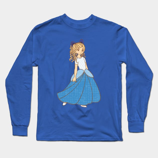 Princess Cat Long Sleeve T-Shirt by EV Visuals